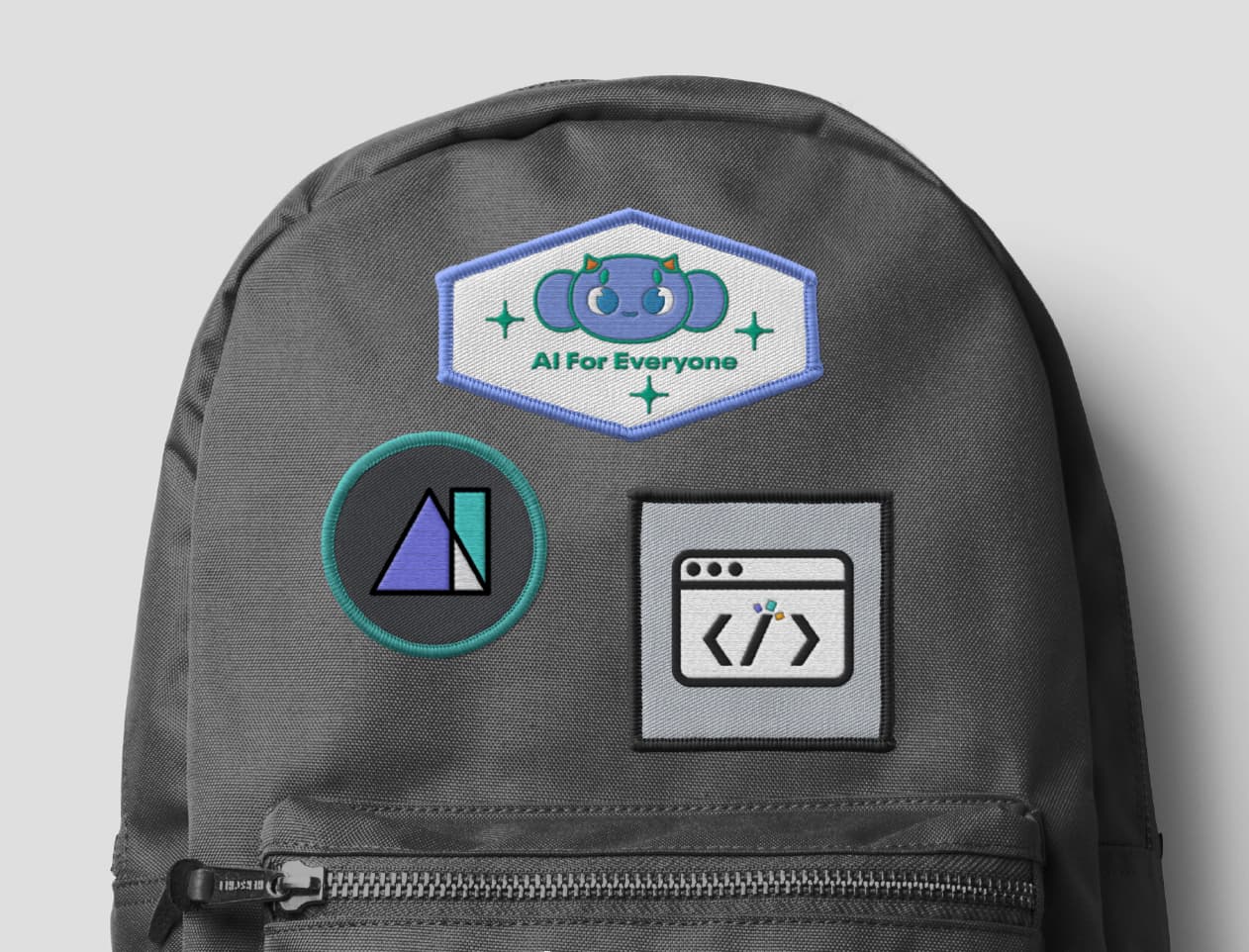 Backpack with 4Paradigm brand patches