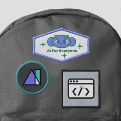 Backpack with 4Paradigm brand patches